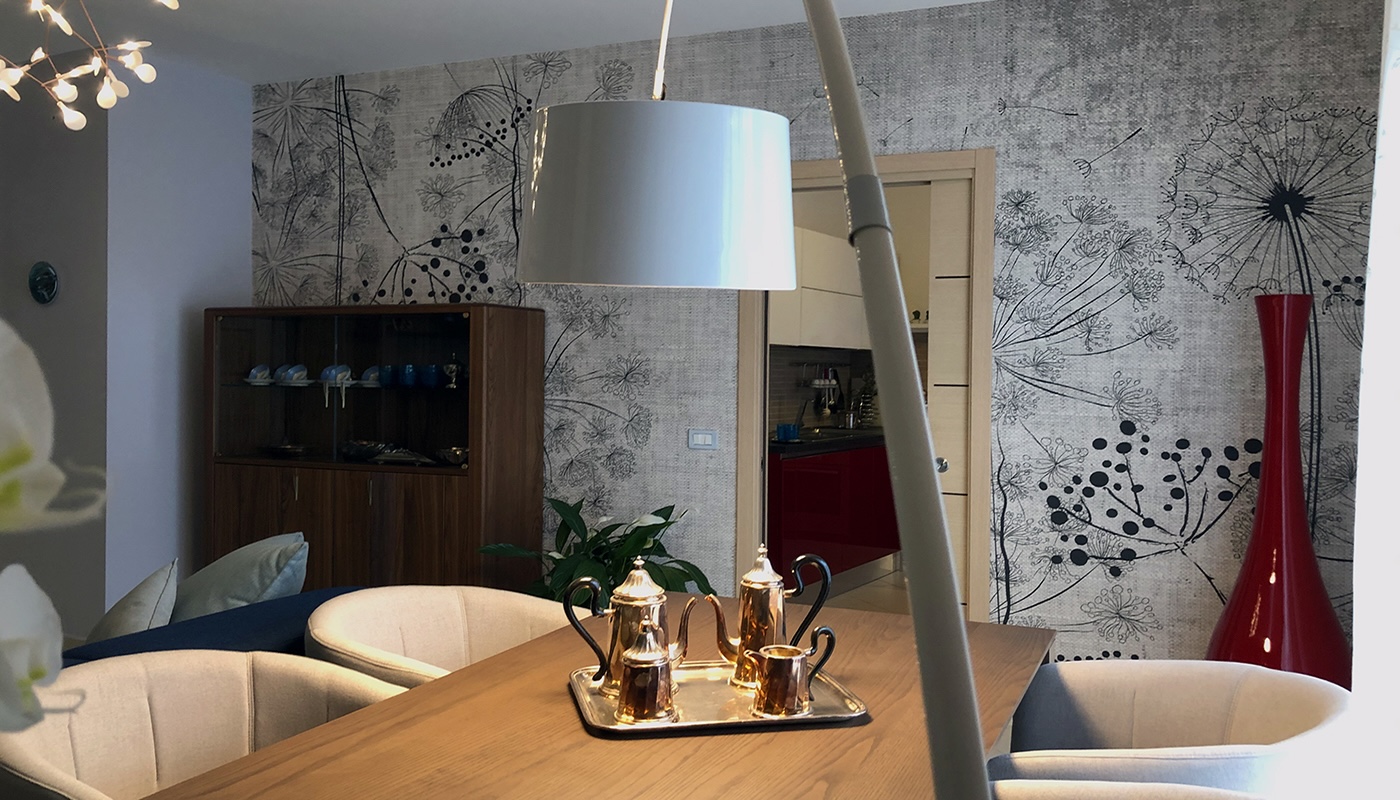 Appartamento con wallpaper 02 - Michele Panza Architetto